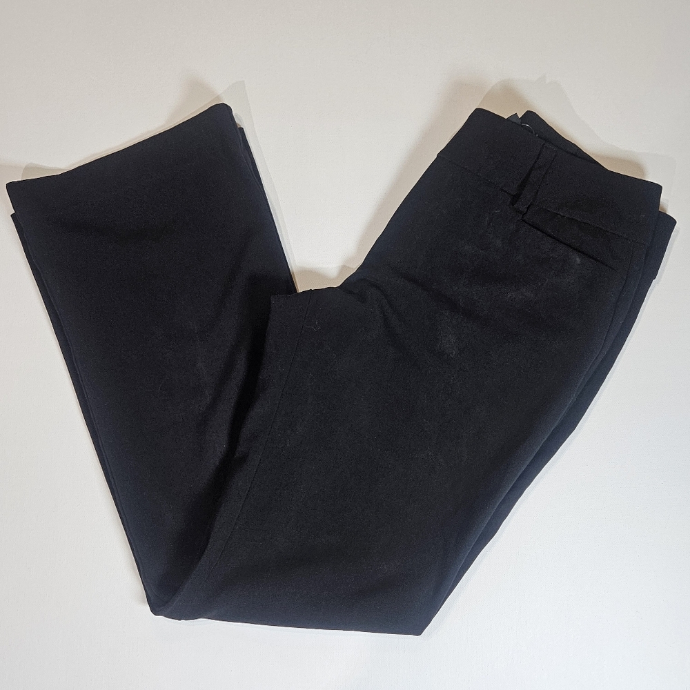 New York & Company Chino Pants Womens 4P Black Bootcut Goth Minimalist Bottoms
